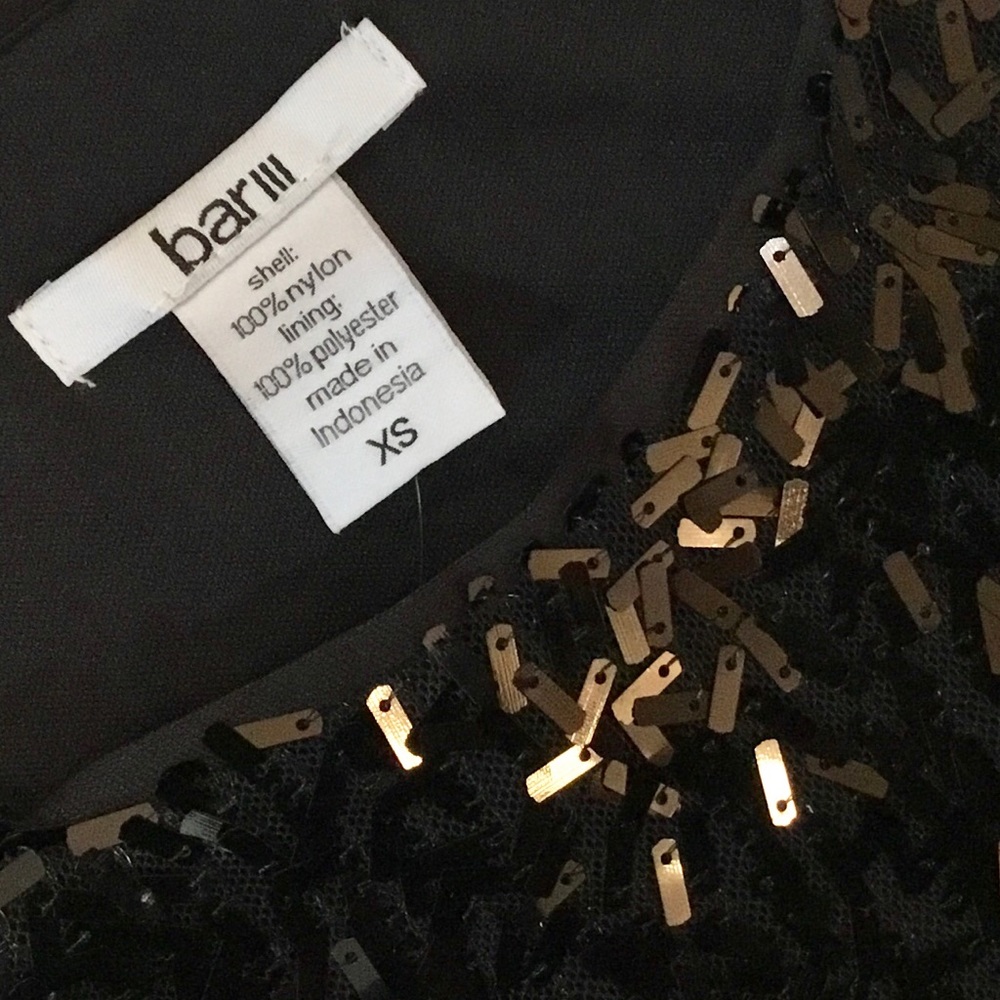 Bar III Black Sequin Dress - Picture 8 of 12